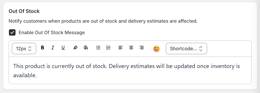 WowETA Delivery Update