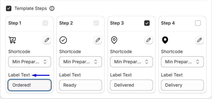 WowETA ETA Template Steps